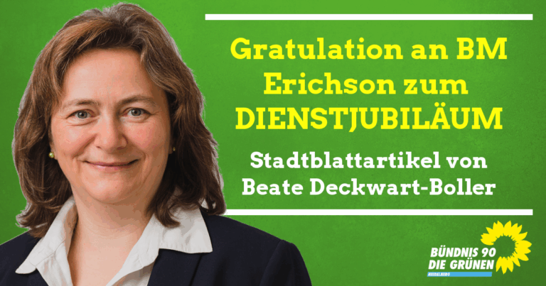 10-jähriges Dienstjubiläum von Bürgermeister Erichson