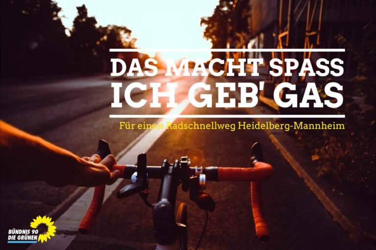 Der Radschnellweg Heidelberg-Mannheim kann starten