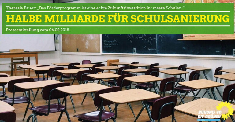 Grün-Schwarz geht Schulsanierung mit halber Milliarde Euro an