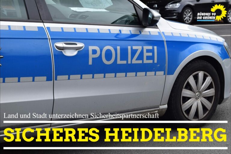 Sicherheitspartnerschaft zwischen Land und Heidelberg unterzeichnet