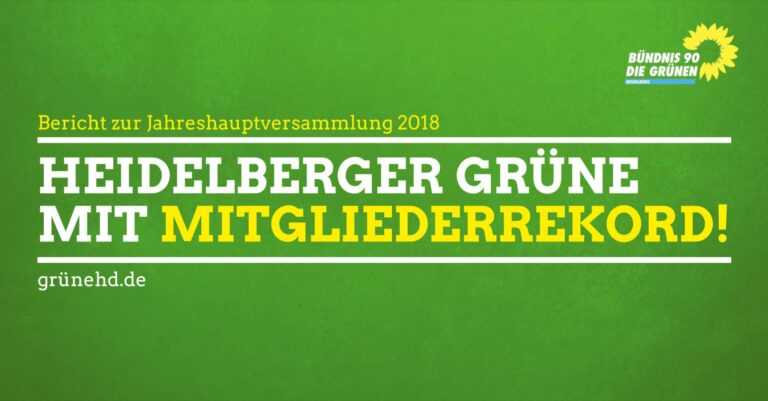 Heidelberger GRÜNE mit Mitgliederrekord