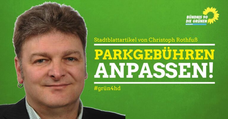 Parkgebühren anpassen!