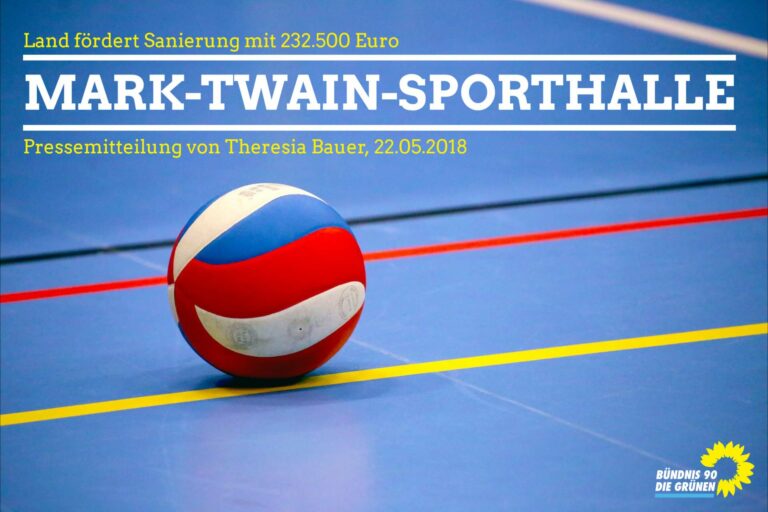 232.500 Euro für Mark-Twain-Sporthalle vom Land