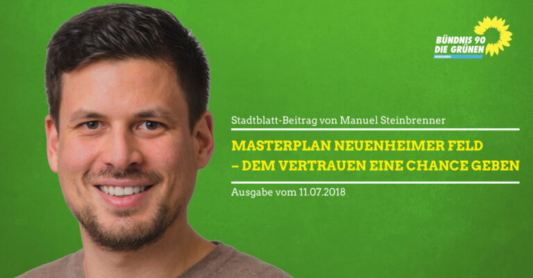 Masterplan Neuenheimer Feld – dem Vertrauen eine Chance geben