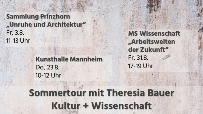 Sommertour 2018: Kultur + Wissenschaft