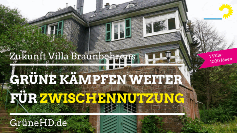 Villa Braunbehrens: Grüne kämpfen weiter für Zwischennutzung