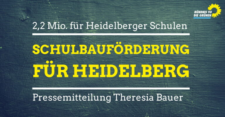Schulhausbauförderung 2018: Heidelberg mit dabei!