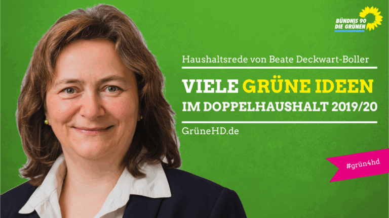 Viele grüne Ideen im Doppelhaushalt 2019/2020