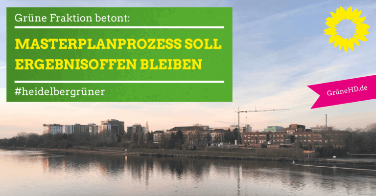 Grüne betonen: Masterplanprozess soll ergebnisoffen bleiben