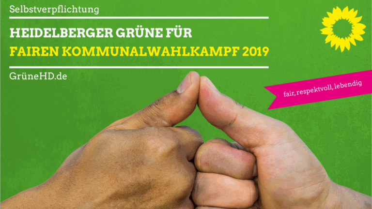 Heidelberger Grüne für fairen Kommunalwahlkampf 2019