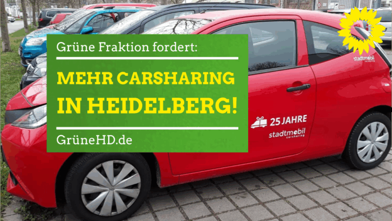 Grüne Fraktion für mehr Carsharing in Heidelberg