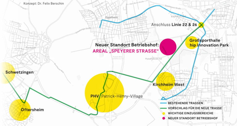 FAQ: Betriebshof an die Speyerer Straße? Das sind die Vorteile!
