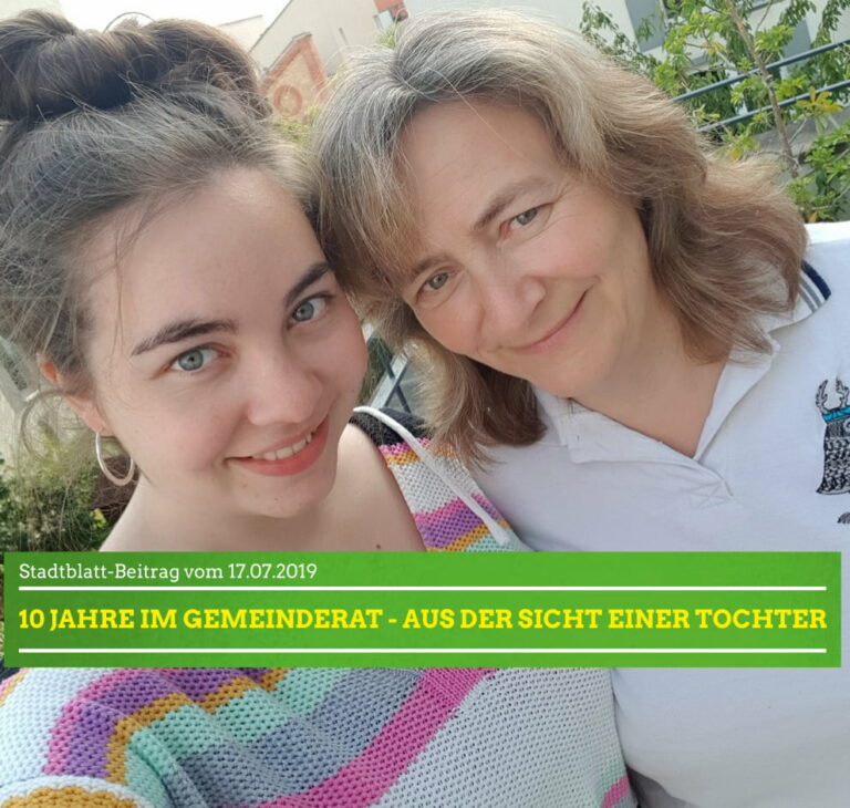 Zehn Jahre im Gemeinderat – aus der Sicht einer Tochter