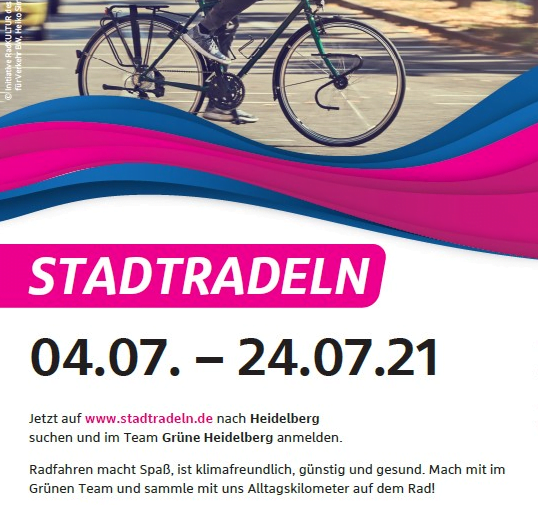 Fahr mit im grünen Team beim Stadtradeln