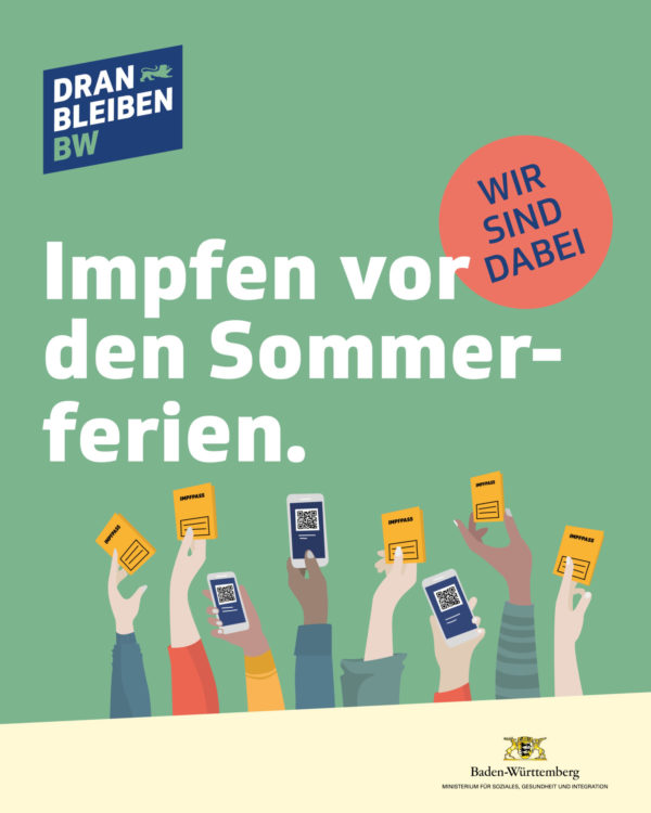 #dranbleiben – jetzt impfen lassen!