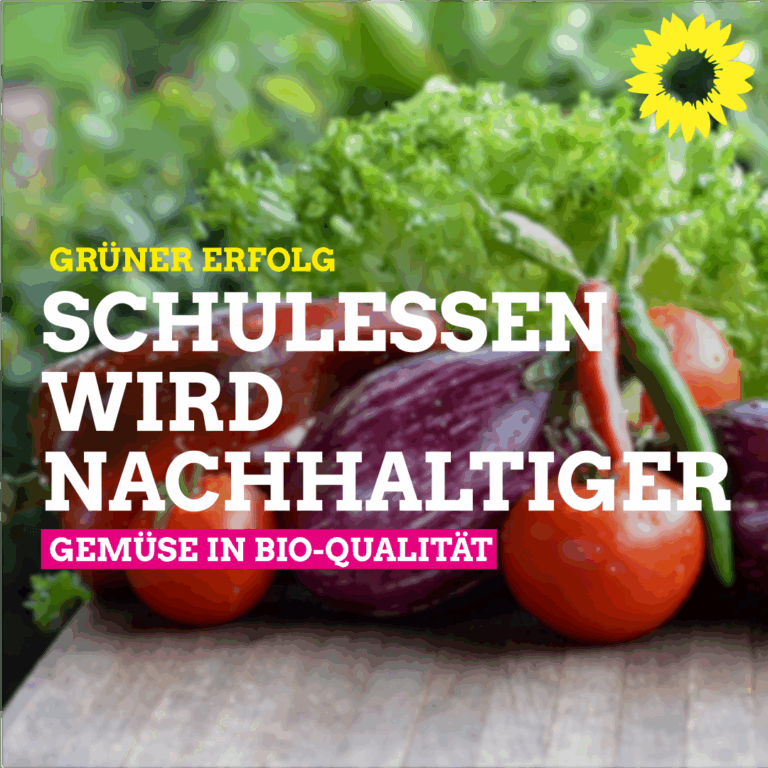 Schulessen wird nachhaltiger!