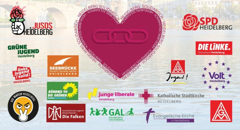 Menschenkette „Heidelberg solidarisch“