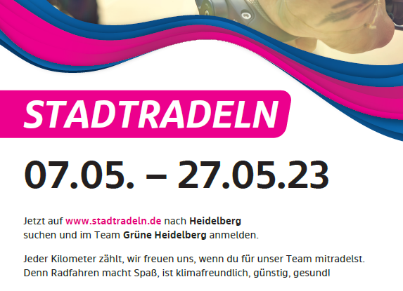 Fahr mit im grünen Team beim Stadtradeln