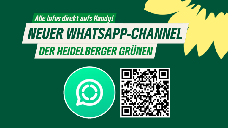 Neu: WhatsApp-Channel der Heidelberger Grünen!