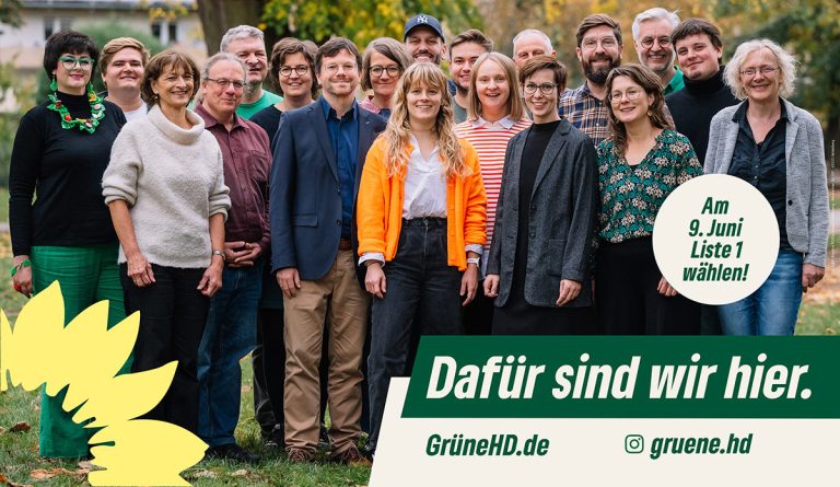 Für unser Heidelberg: Liste 1 wählen!